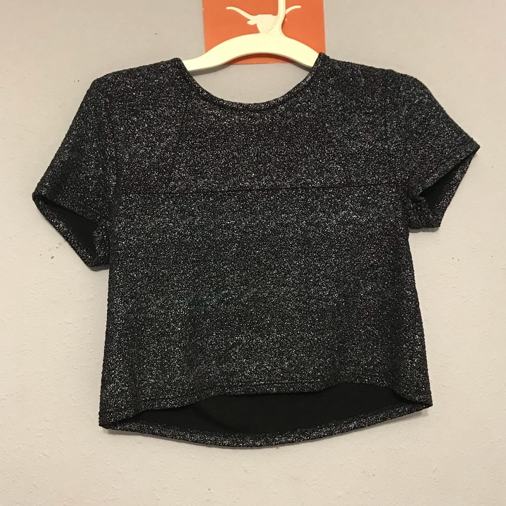 Sparkly bar III crop top t-shirt